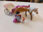 Calèche avec cheval ailé et princesse Playmobil, Comme neuf, Enlèvement ou Envoi