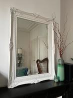 Grote antieke vintage witte spiegel, Antiek en Kunst, Antiek | Spiegels
