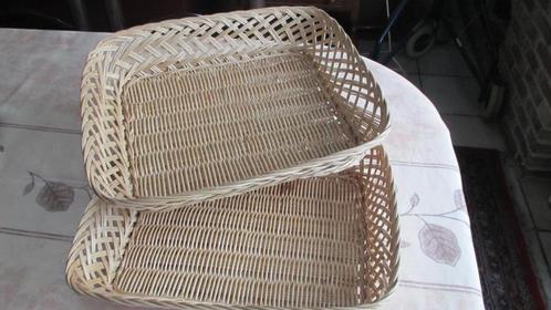 Rieten manden, Huis en Inrichting, Woonaccessoires | Schalen en Manden, Zo goed als nieuw, Mand, Riet, Ophalen