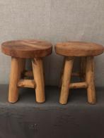 Decoratie tafeltje, stoeletje, 2 stuks hoogte 18cm, Huis en Inrichting, Krukjes, Ophalen of Verzenden