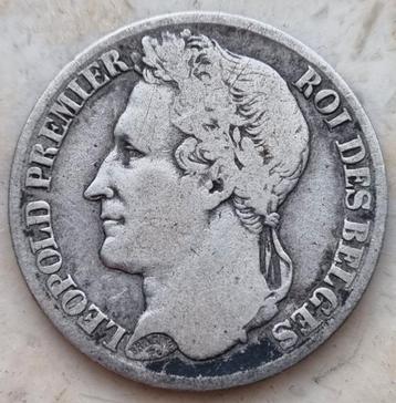 1 Franc 1833 (Gelauwerd) Leopold I / Zeldzaam !! beschikbaar voor biedingen