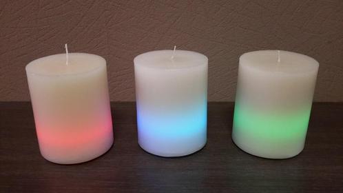 Lot / partij kaarsen LED COLORS ( NIEUW ), Huis en Inrichting, Woonaccessoires | Kandelaars en Kaarsen, Nieuw, Kaars, Wit, Blauw