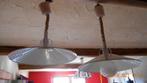 2 lampes suspension réglable en hauteur vintage style indust, Utilisé, Industriel, Moins de 50 cm, Enlèvement ou Envoi