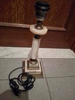 Lampedaire met marmer en koper, Antiek en Kunst, Ophalen of Verzenden