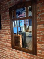 mooie oude spiegel hout, Huis en Inrichting, Woonaccessoires | Spiegels, Ophalen, Gebruikt