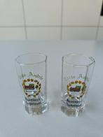 Glaasjes Brouwerij Verhofstede 2 stuks, Verzamelen, Glas en Drinkglazen, Ophalen, Gebruikt