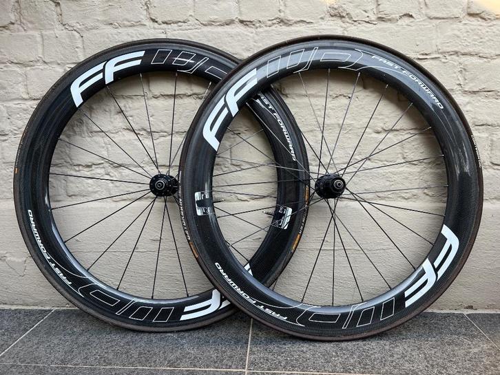 Drie carbon wielsets, Fietsen en Brommers, Fietsonderdelen, Racefiets, Wiel, Ophalen