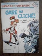 Spirou : Gare au cliché ! + les hommes-bulles (Pub)., Ophalen of Verzenden, Franquin - Tome /Janry, Zo goed als nieuw, Meerdere stripboeken