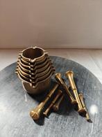 antieke koperen vijzel stamper set, Antiek en Kunst, Antiek | Keukengerei, Ophalen of Verzenden