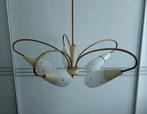 Vintage luster., Huis en Inrichting, Lampen | Hanglampen, Ophalen, Gebruikt, Glas, Vintage