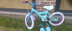 meisjes fiets 14 inch met zij wielen, Ophalen, Gebruikt, Handrem