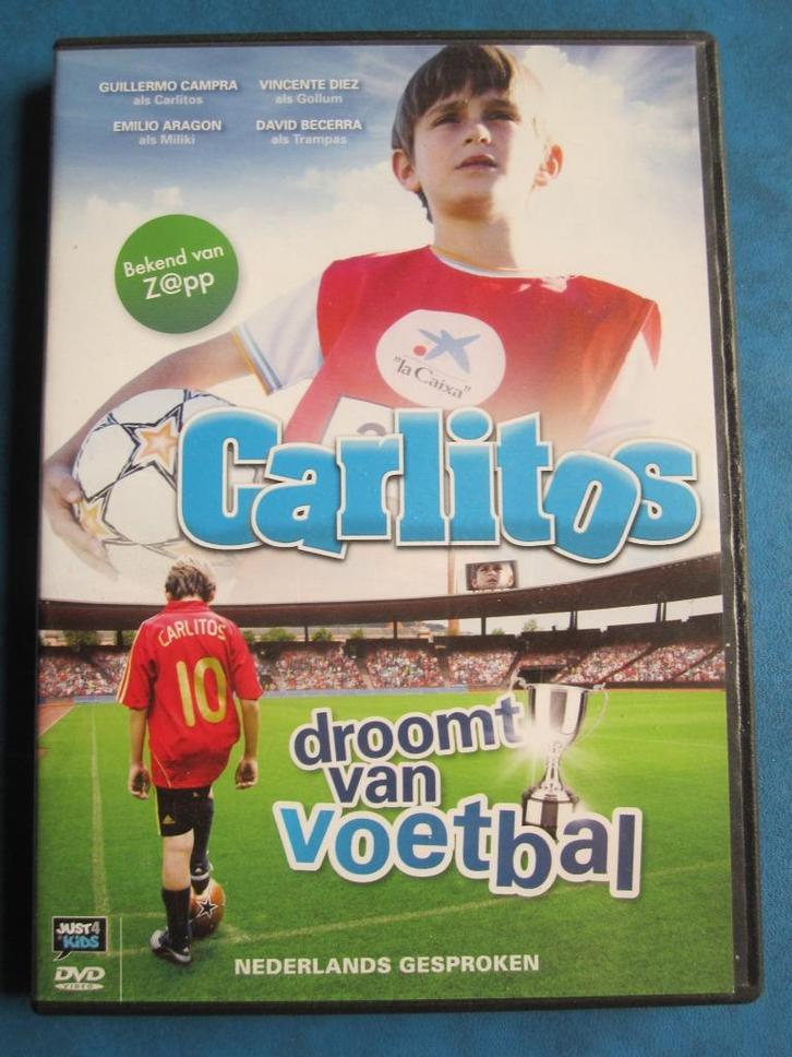 Carlitos droomt van voetbal, Cd's en Dvd's, Dvd's | Kinderen en Jeugd, Zo goed als nieuw, Film, Avontuur, Alle leeftijden, Ophalen of Verzenden