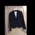 Donkerblauw kort jasje type blazer., Vêtements | Femmes, Vestes & Costumes, Comme neuf, Taille 36 (S), Bleu, H&M.