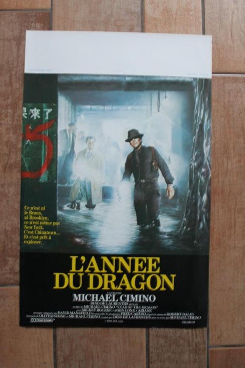 filmaffiche Year Of The Dragon 1985 Mickey Rourke filmposter, Verzamelen, Posters, Zo goed als nieuw, Film en Tv, A1 t/m A3, Rechthoekig Staand