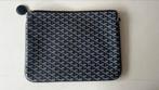 Donkerblauwe Goyard laptophoes met vakken en rits, Ophalen of Verzenden, 14 inch, Zo goed als nieuw