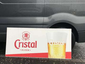 Reclame bord dubbelzijdig Maes - Cristal Alken 140x60 cm