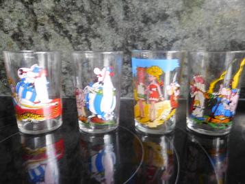 4 verres Astérix Dargaud 1968