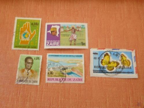 Zaïre-postzegels, Postzegels en Munten, Postzegels | Afrika, Gestempeld, Ophalen of Verzenden
