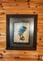 Twee Egyptische schilderijen — Geschilderd op papyrus —, Ophalen