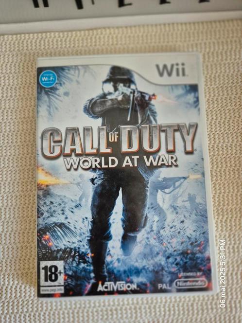 Call of Duty World At War Wii, Games en Spelcomputers, Games | Nintendo Wii, Gebruikt, Ophalen of Verzenden