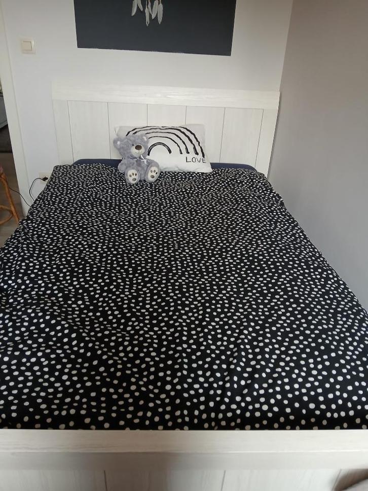 Bed, Huis en Inrichting, Slaapkamer | Bedden, Zo goed als nieuw, Eenpersoons, 120 cm, 200 cm, Hout, Ophalen