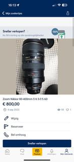 Nikon zoom 80-400, Zo goed als nieuw, Zoom, Ophalen