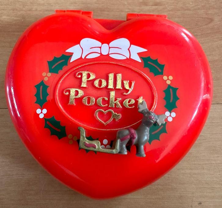 Polly Pocket Musical Christmas Holiday 1989 vintage Bluebird, Collections, Jouets miniatures, Utilisé, Enlèvement ou Envoi