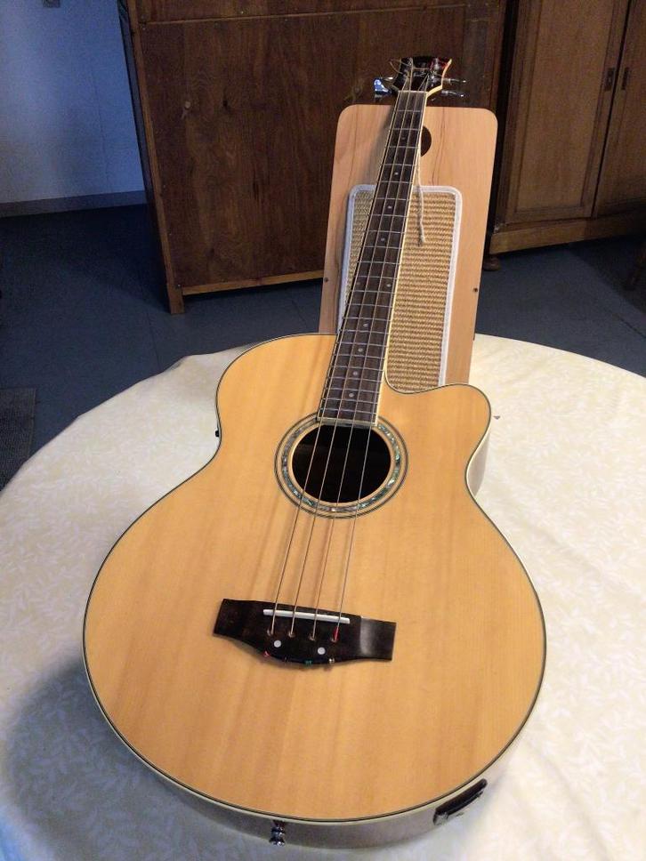 Akoestische basgitaar, Musique & Instruments, Instruments à corde | Guitares | Basses, Comme neuf, Semi-acoustique, Enlèvement ou Envoi