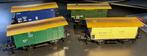 3377. Lot de 4 wagons couverts du Wurtemberg H0 Märklin., Enlèvement ou Envoi, Comme neuf, Wagon, Märklin