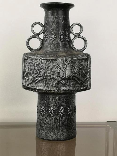 zeldzame keramische W-Germany vaas/amfora, Antiek en Kunst, Antiek | Vazen, Ophalen of Verzenden