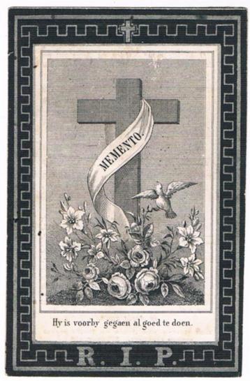 Bp. De Jonghe Joanna. ° Brugge 1800 † Brugge 1870