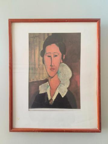 Poster van A. Modigliani „Portret van Anna Zborowski (1917)”