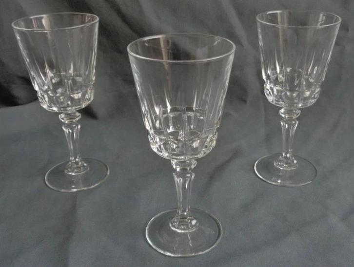 Cristal d'Arques Lady Victoria 3x kristal wijnglas H15,8cm, Antiek en Kunst, Antiek | Glaswerk en Kristal, Verzenden