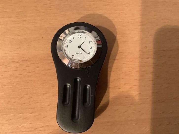 Zwart Stuurklokje - Tech Glide - Wit Uurwerk,, Motoren, Accessoires | Overige, Nieuw, Verzenden