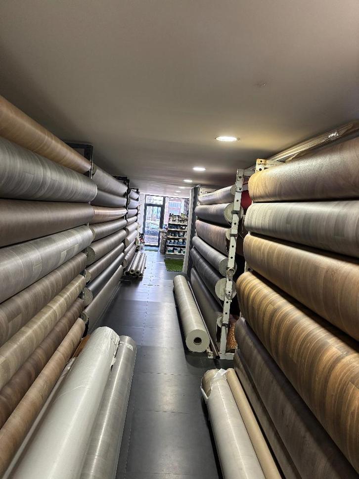 Vinyl vloer vloerbedekking en Tapijt – Top kwaliteit!, Huis en Inrichting, Stoffering | Vloerbedekking, Nieuw, Vinyl, Wit, Crème