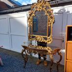 Miroir baroque avec console dorée, Antiquités & Art, Enlèvement