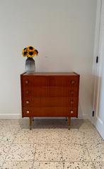 Vintage ladekast / dressoir / kast, Ophalen, Gebruikt, Teakhout, 50 tot 100 cm