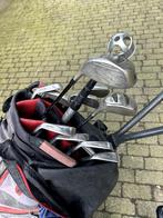 Golf tas met clubs + Karretje, Sport en Fitness, Golf, Ophalen, Gebruikt, Tas, Mizuno