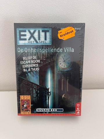 Exit het spel - de onheilspellende villa nieuw, Trois ou quatre joueurs, Enlèvement ou Envoi, Neuf, 999 Games