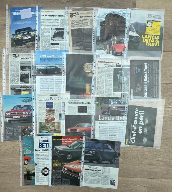 LANCIA VOLUMEX & LANCIA BETA - ARTIKELS, Boeken, Auto's | Folders en Tijdschriften, Ophalen of Verzenden