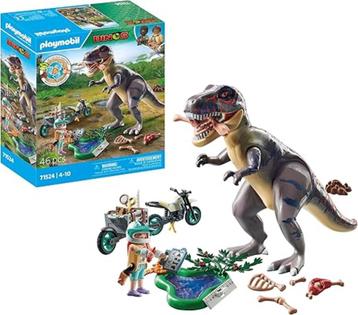 Playmobil  motorfiets en tyrannosaurus GRATIS LEVERING beschikbaar voor biedingen