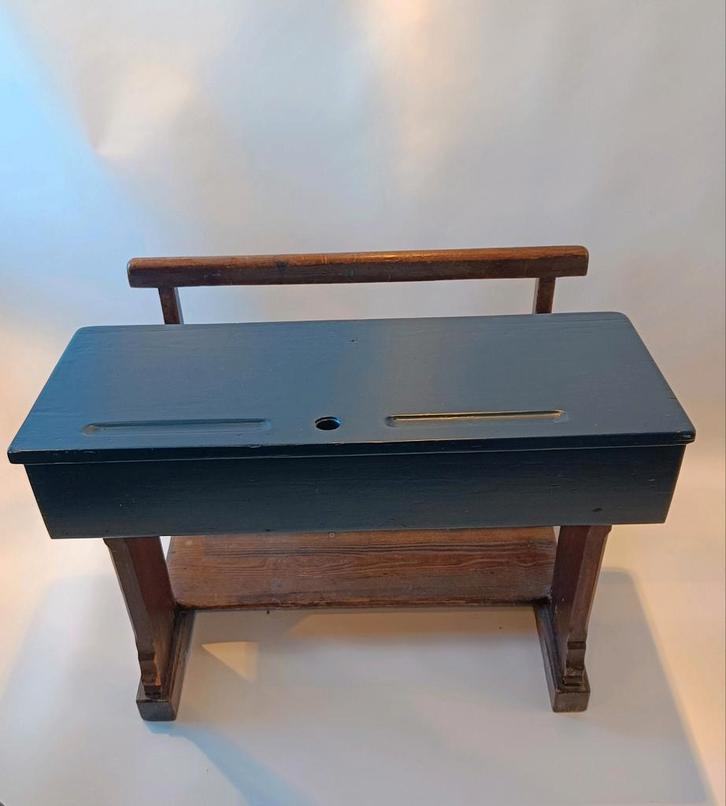 Antieke houten schoolbank, lessenaar, bureau voor kinderen, Maison & Meubles, Bureaux, Bureau, Enlèvement ou Envoi