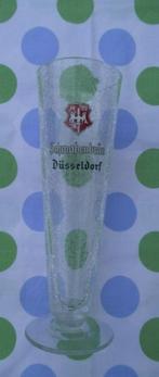 6 Düsseldorf bierglazen op voet in mooi cracelé glas., Comme neuf, Enlèvement ou Envoi