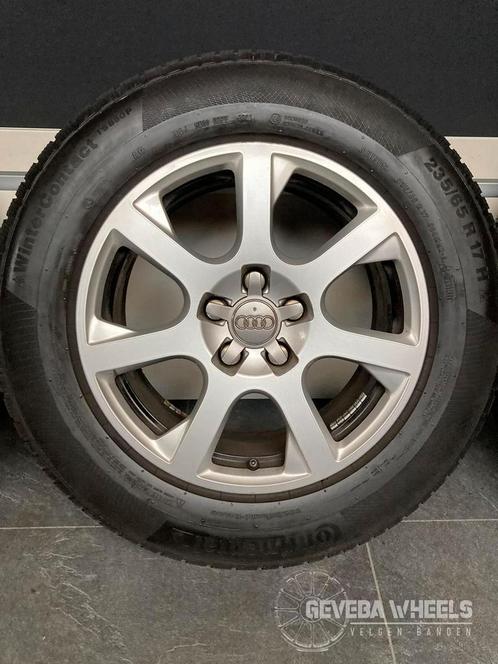 17'' originele Audi Q5 velgen + winterbanden 5x112 235/65/17, Auto-onderdelen, Banden en Velgen, Banden en Velgen, Winterbanden