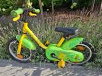 Instap fiets Decathlon B'Twin 14" – geel/groen + zijwieltjes, Fietsen en Brommers, Fietsen | Kinderfietsjes, Ophalen, Zijwieltjes