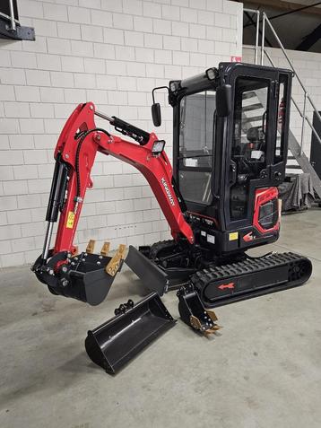 Graafmachine Kingway S15K Kubota Cabine 3 Cilinder GRATIS beschikbaar voor biedingen