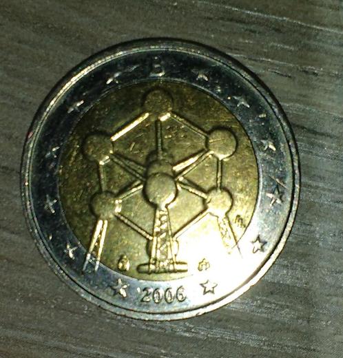 Belgique 2 euros 2006 « Réouverture de l'Atomium de Bruxelle, Timbres & Monnaies, Monnaies | Europe | Monnaies euro, 2 euros, Belgique