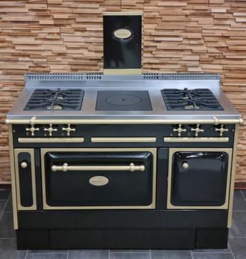🔥Luxe Fornuis Morice 130 cm Mokka + Messing 5 pits GASOVEN 