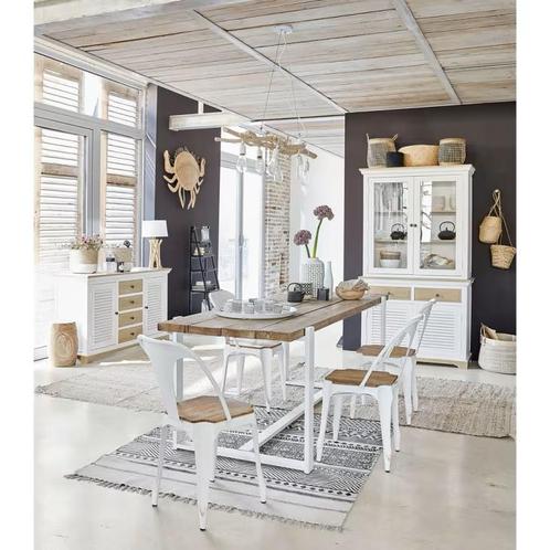 Hanglamp in drijfhout Nirvana, Huis en Inrichting, Lampen | Hanglampen, Nieuw, 75 cm of meer, Hout, Metaal, Ophalen