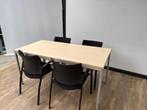 Simpele kantine tafel – licht eiken, Ophalen of Verzenden